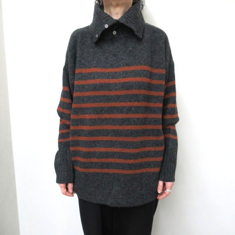 mao made  ヤクフィールボーダープルオーバー  /CH×O.BR901